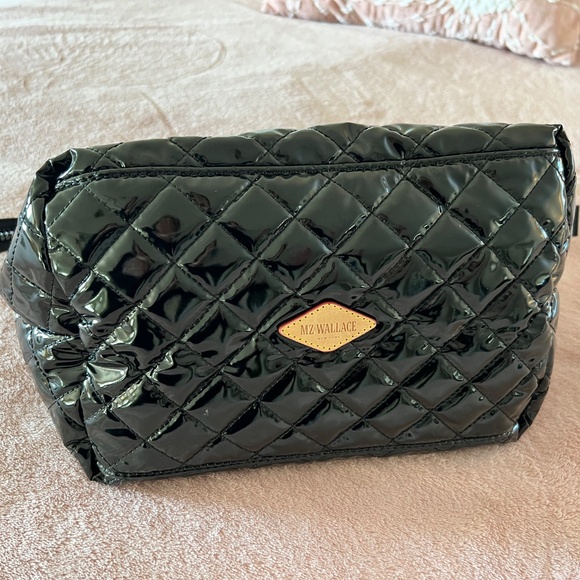 NWOT MZ Wallace Large Zoey Cosmetic in Black Lacquer - PRICED TO SELL FAST! - Picture 2 of 7